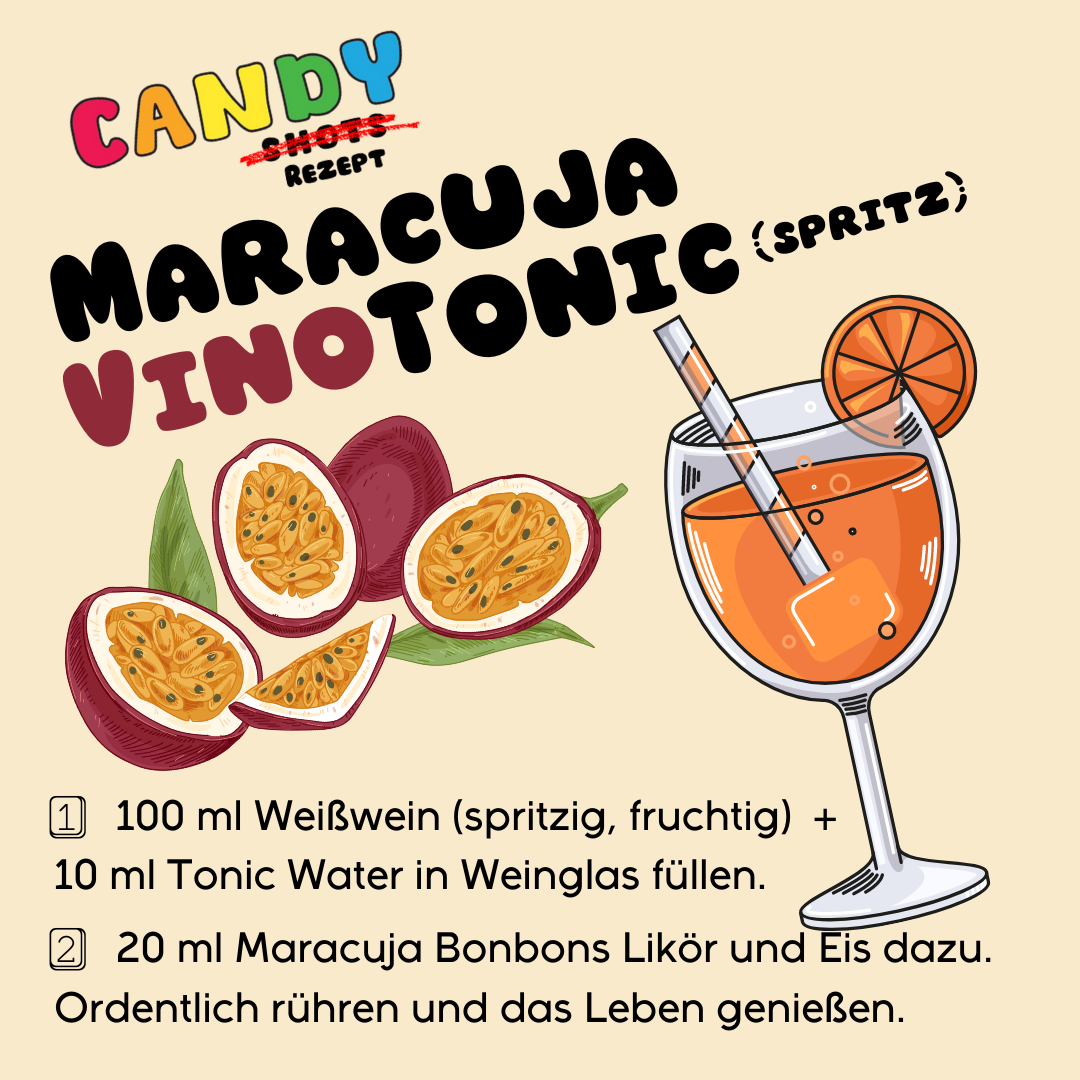 Maracuja Bonbon Likör 🍬CANDYSHOTS Maracuja Limes