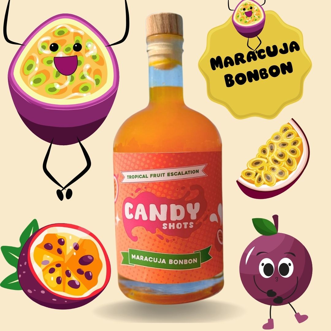 Maracuja Bonbon Likör 🍬CANDYSHOTS Maracuja Limes