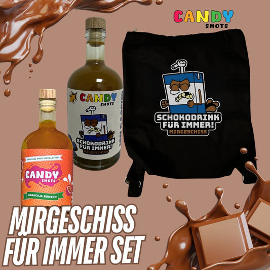 Mir Geschiss Tasche + 1 Maracuja Bonbon Likör + 1 Schokodrink Likör 🍬